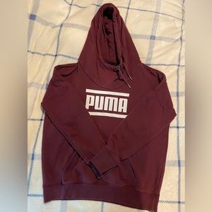 maroon puma hoodie